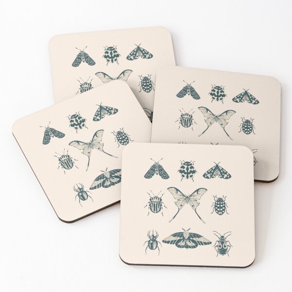 Item preview, Beetles set,  Moths set,  Coleoptera set,  insects lover, entomology designed and sold by Lam Assia.