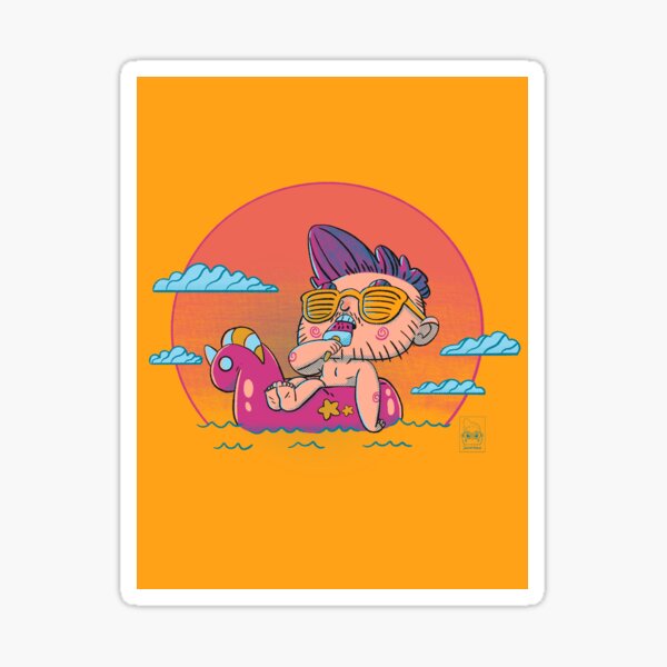Sunset Chill Sticker