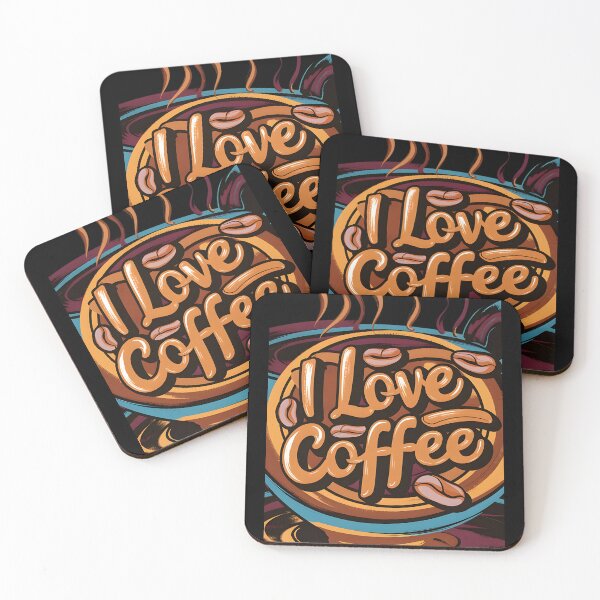Item preview, I Love Coffee - Vibrant Mug Artwork designed and sold by DZ-Merch.