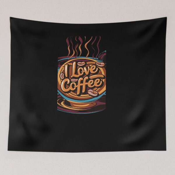 Item preview, I Love Coffee - Vibrant Mug Artwork designed and sold by DZ-Merch.