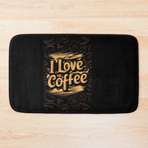 Item preview, I Love Coffee Bold Typography Art for Coffee Lovers designed and sold by DZ-Merch.