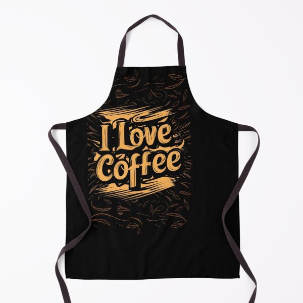Item preview, I Love Coffee Bold Typography Art for Coffee Lovers designed and sold by DZ-Merch.