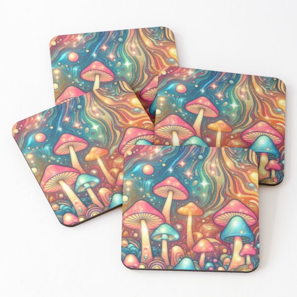 Item preview, Sparkling Psychedelic Mushroom Forest designed and sold by BassHeadMomma.