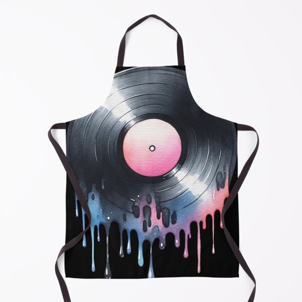 Aperçu de l'œuvre Fondre l’art de l’aquarelle du disque vinyle créée et vendue par LuminShadowArt.