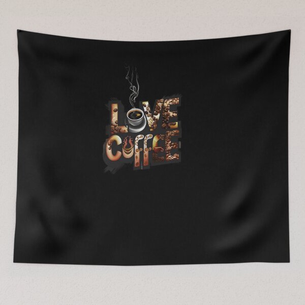 Item preview, I Love Coffee - Coffee Cup and Beans designed and sold by DZ-Merch.