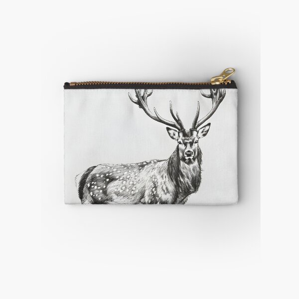 Item preview, Black and white deer pencil drawing designed and sold by Pencil-Art.