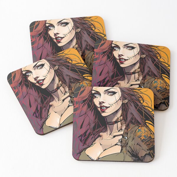 Item preview, Portrait of a female vampire designed and sold by MrBooch.