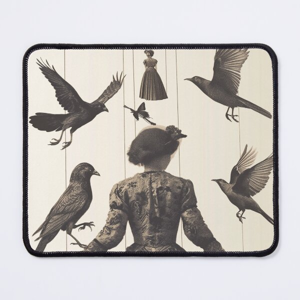 Item preview, steampunk bird lover designed and sold by PricklyPeanut.