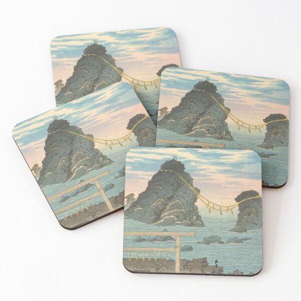 Item preview, Futamigaura, the Wedded Rocks by Kobayashi Kiyochika designed and sold by My Artprintz.