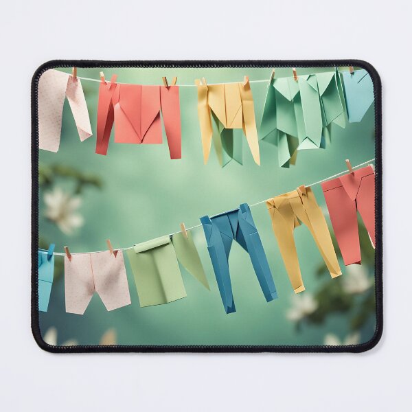 Item preview, Origami Art - Breezy Bliss: Clothes on the Washing Line designed and sold by ArtfulFolds.