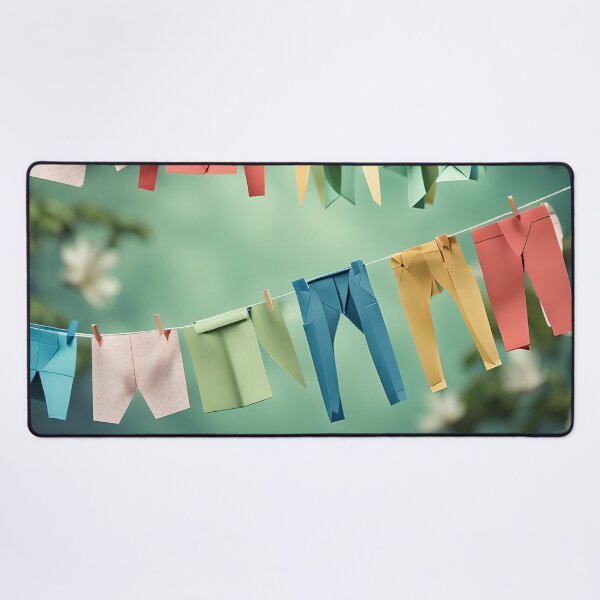Item preview, Origami Art - Breezy Bliss: Clothes on the Washing Line designed and sold by ArtfulFolds.