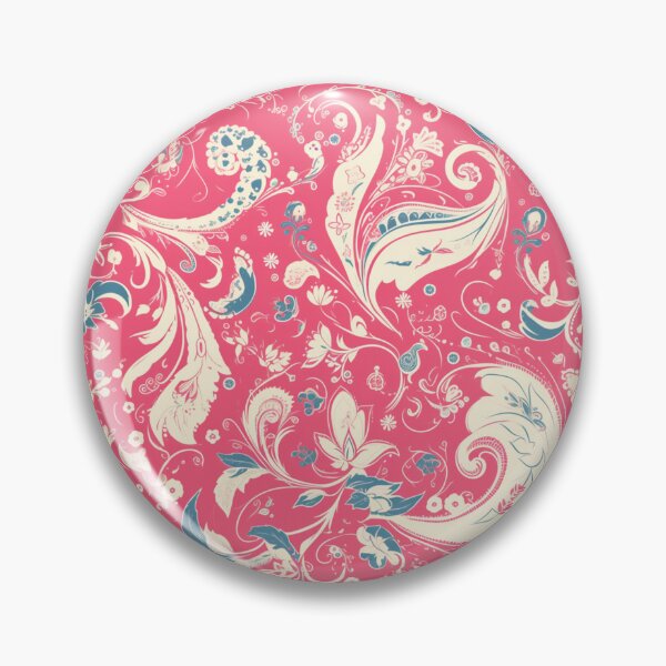 Item preview, Pink & White Modern Paisley Motif | Seamless designed and sold by Unrooted.
