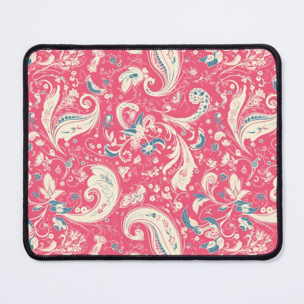 Item preview, Pink & White Modern Paisley Motif | Seamless designed and sold by Unrooted.