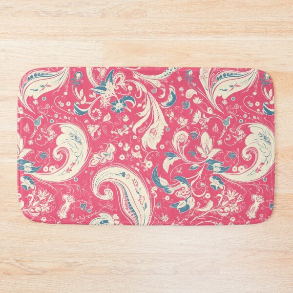 Item preview, Pink & White Modern Paisley Motif | Seamless designed and sold by Unrooted.