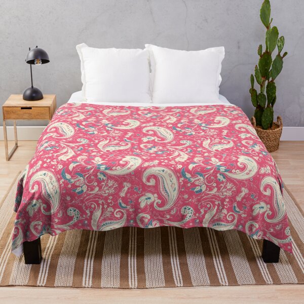 Item preview, Pink & White Modern Paisley Motif | Seamless designed and sold by Unrooted.