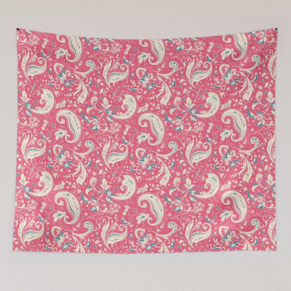 Item preview, Pink & White Modern Paisley Motif | Seamless designed and sold by Unrooted.