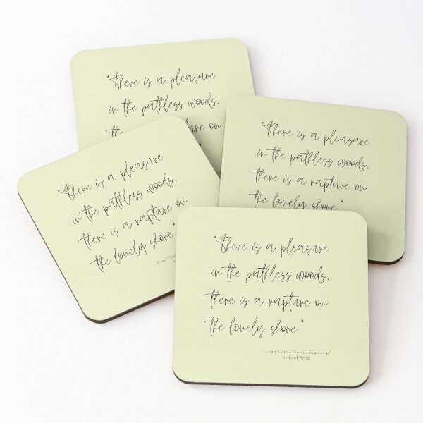 Item preview, A Quote about Nature from "Childe Harold's Pilgrimage" by Lord Byron designed and sold by Poemit.