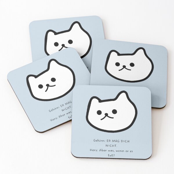Item preview, Gehirn - ER MAG DICH NICHT | Herz - Aber was, wenn doch? | Cute Dog Illustration designed and sold by RM-Journey.