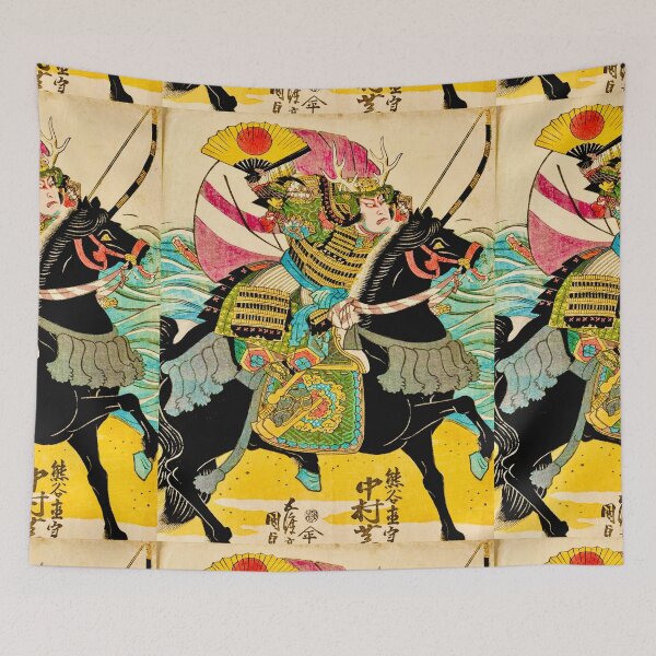 Item preview, Samurai Riding Horse Ukiyo designed and sold by Daruma786.