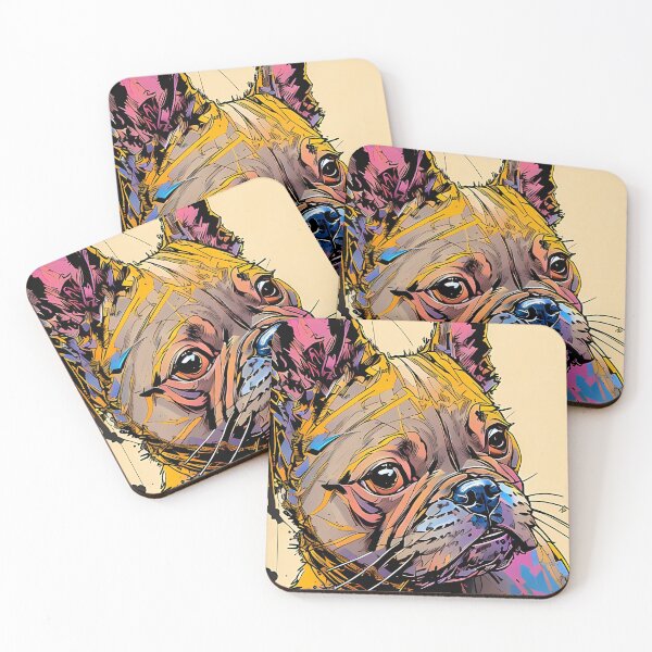 Item preview, French bulldog in inkpunk style designed and sold by MrBooch.