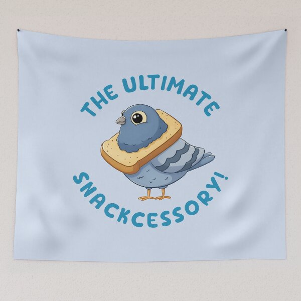 Item preview, Funny pigeon with bread designed and sold by Meowrye.