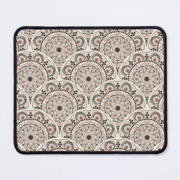 Item preview, Warm Neutrals Espresso Martini Dot Mandala Art Deco Scallop designed and sold by Triplicate Limited.
