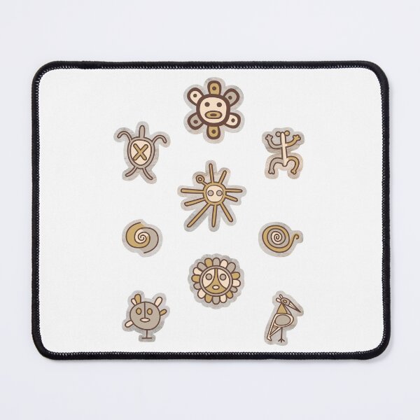 Item preview, Taino Symbols Neutral Rocks Puerto Rico Coqui Carey Suns Water Snail Bird designed and sold by byDarling.