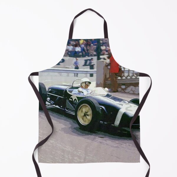 Item preview, Sir Stirling Moss powers away from the hairpin in the 1961 F1 racecar watercolor designed and sold by Rodissimus1984.
