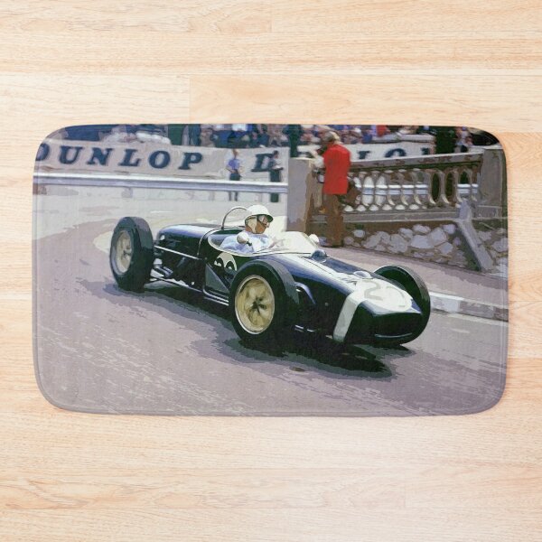 Item preview, Sir Stirling Moss powers away from the hairpin in the 1961 F1 racecar watercolor designed and sold by Rodissimus1984.