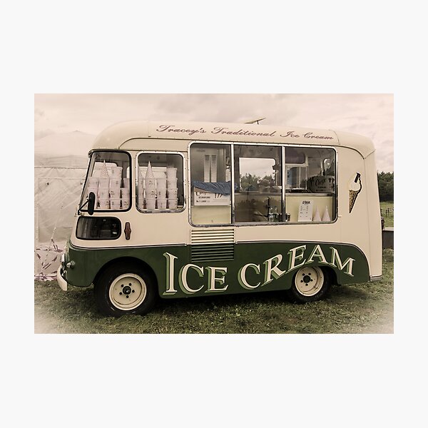 Scream For Vintage Ice Cream Photographic Print