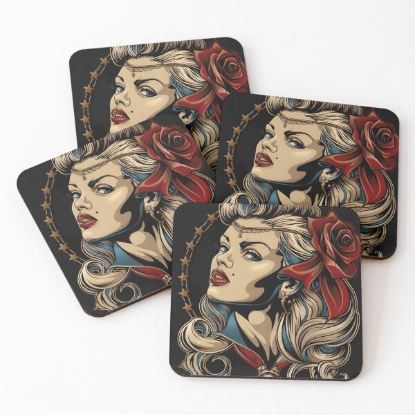 Item preview, Face of the Rockabilly Goddess  designed and sold by BasedCanvas.