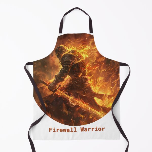 Item preview, Firewall Warrior T-Shirt - Fiery Cybersecurity Knight Design designed and sold by Jbreining.