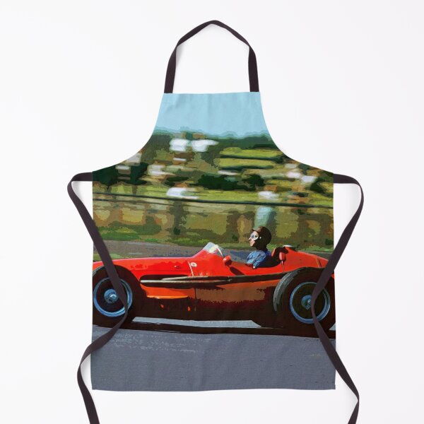 Item preview, Juan Manuel Fangio racing his 1957 Championship winning F1 car watercolor designed and sold by Rodissimus1984.