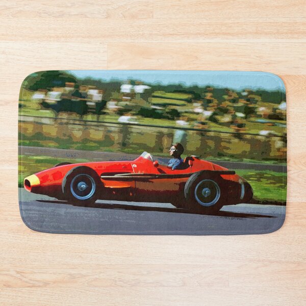 Item preview, Juan Manuel Fangio racing his 1957 Championship winning F1 car watercolor designed and sold by Rodissimus1984.