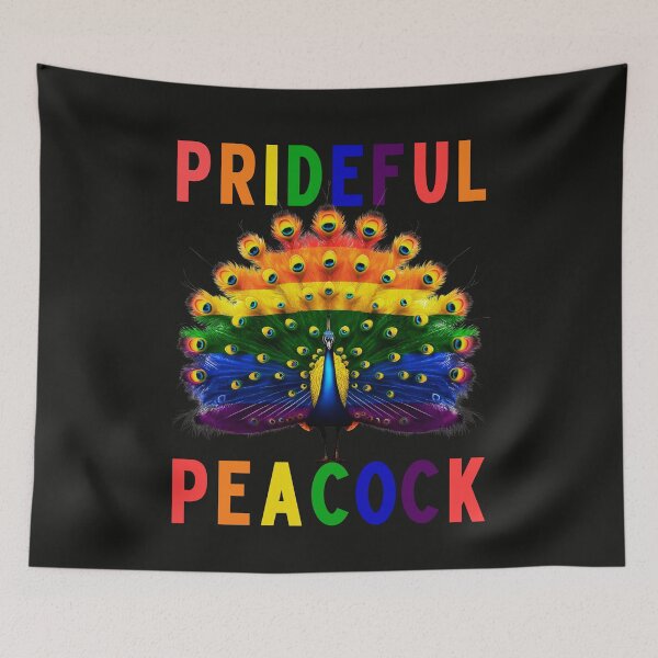 Item preview, Prideful Peacock: Embrace Diversity With Vibrant Unity Feathers designed and sold by elynne9.