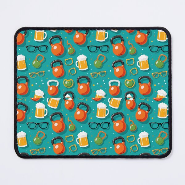 Item preview, Kettlebell swings and pint curls designed and sold by craftbeermuscle.
