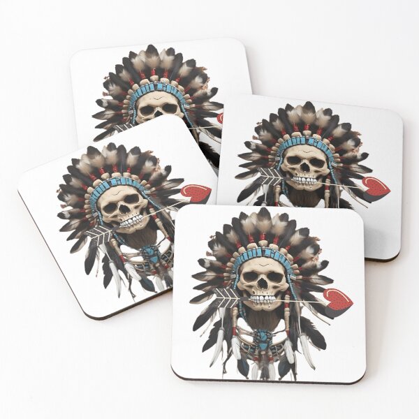 Aperçu de l'œuvre Native American Skull créée et vendue par ARTIST-BRUSH.