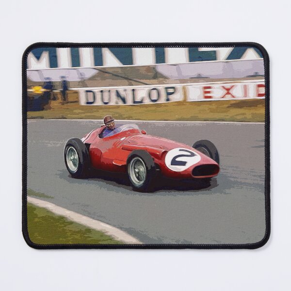 Item preview, Juan Manuel Fangio racing his 1957 250F F1 car watercolor designed and sold by Rodissimus1984.