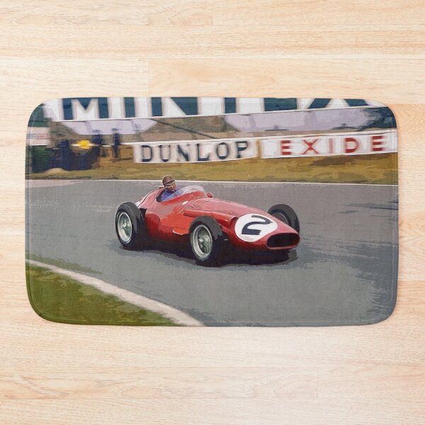 Item preview, Juan Manuel Fangio racing his 1957 250F F1 car watercolor designed and sold by Rodissimus1984.
