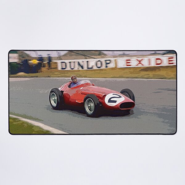 Item preview, Juan Manuel Fangio racing his 1957 250F F1 car watercolor designed and sold by Rodissimus1984.