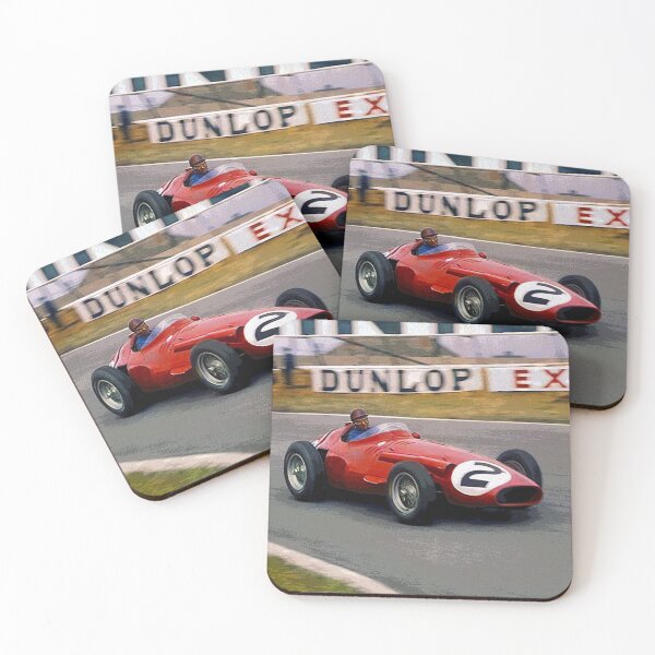 Item preview, Juan Manuel Fangio racing his 1957 250F F1 car abstract designed and sold by Rodissimus1984.