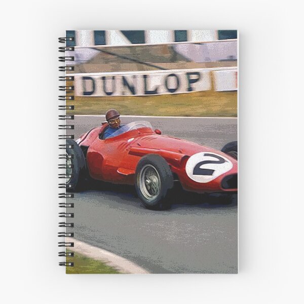 Item preview, Juan Manuel Fangio racing his 1957 250F F1 car abstract designed and sold by Rodissimus1984.