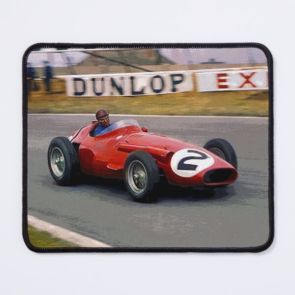 Artikelvorschau, Juan Manuel Fangio fährt sein 250F F1-Auto von 1957, abstrakt entworfen und verkauft von Rodissimus1984.