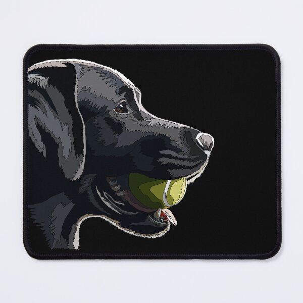 Item preview, Black Labrador With Tennis Ball designed and sold by Just-Arts-4U.