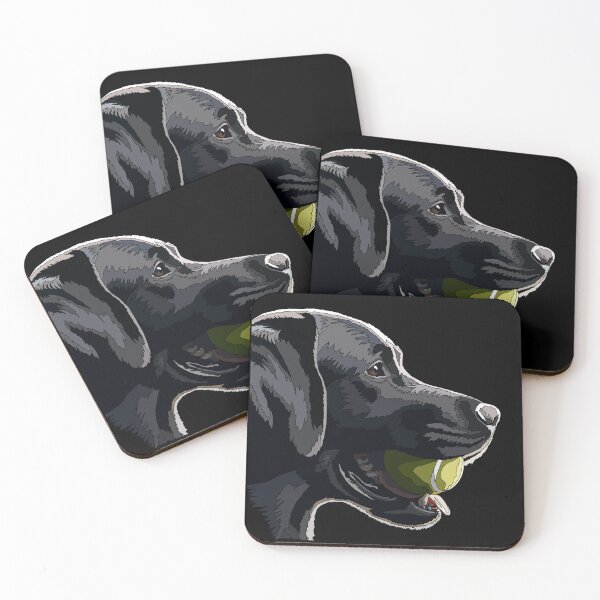 Item preview, Black Labrador With Tennis Ball designed and sold by Just-Arts-4U.