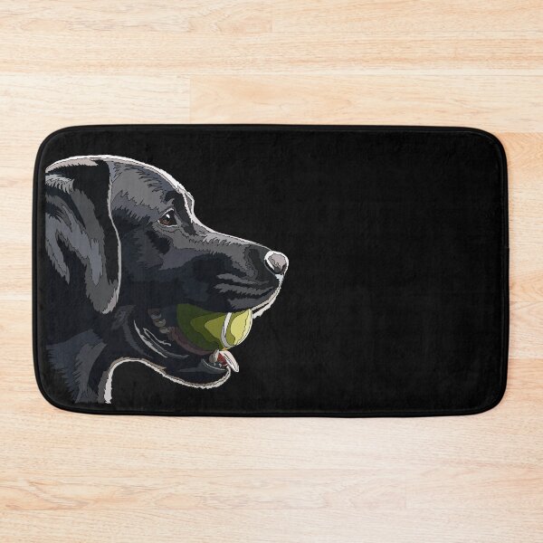 Item preview, Black Labrador With Tennis Ball designed and sold by Just-Arts-4U.