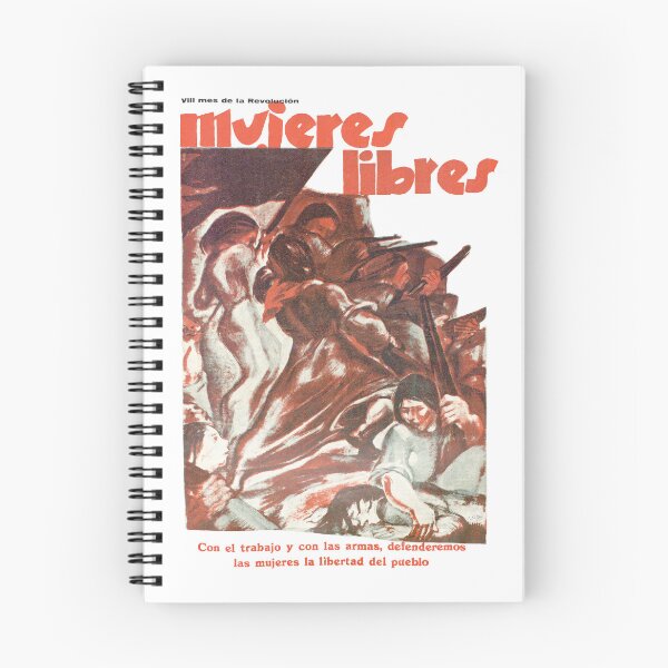 Item preview, Mujeres Libres (Free Women) - WITH LABOUR AND WITH WEAPONS, WE WOMEN WILL DEFEND THE FREEDOM OF THE PEOPLE designed and sold by NEVERBOW.