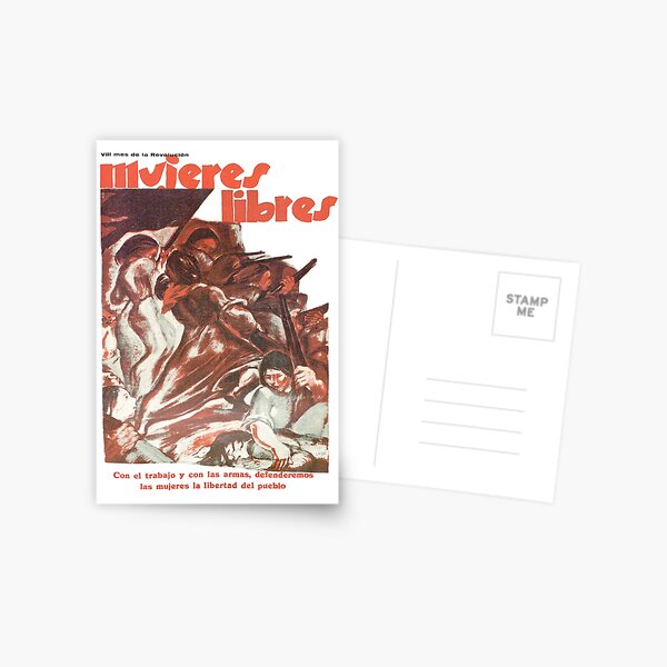 Aperçu de l'œuvre Mujeres Libres (Femmes Libres) - AVEC LE TRAVAIL ET AVEC LES ARMES, NOUS LES FEMMES DÉFENDRONS LA LIBERTÉ DU PEUPLE créée et vendue par NEVERBOW.