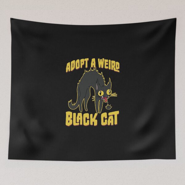 Item preview, Adopt a Weird Black Cat designed and sold by OakenStudio.
