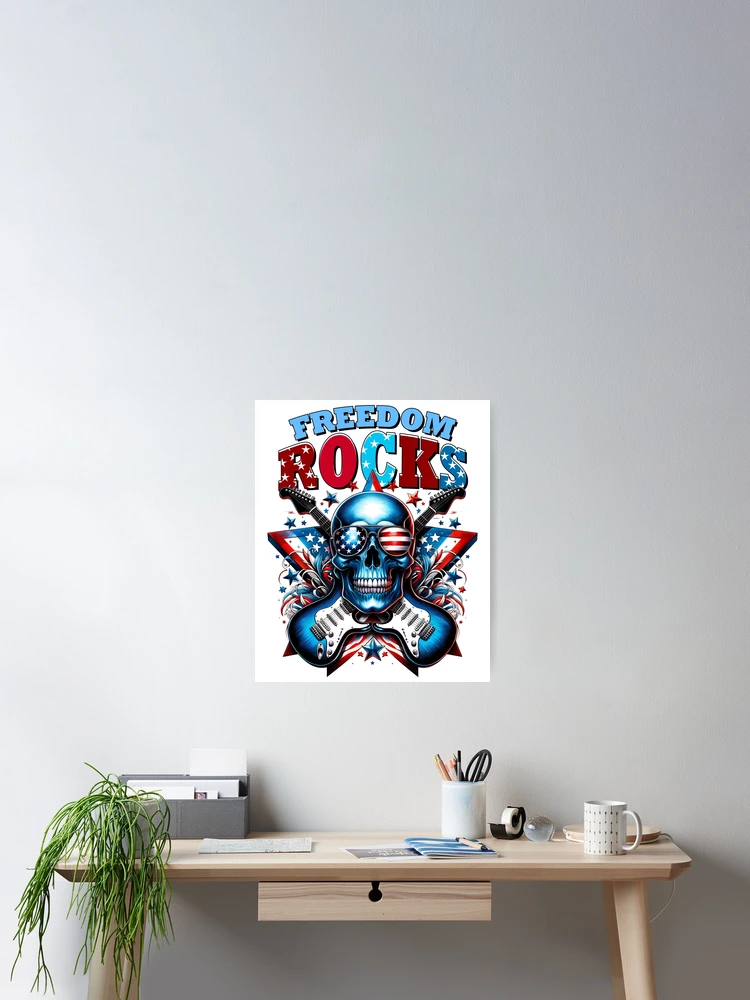 Thumbnail 2 of 3, Poster, Freedom Rocks designed and sold by Bigfoot T-Shirt Co..